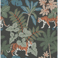 4146-27250 - Caspian Grey Jungle Prowl Wallpaper-Harmony