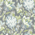 4146-27227 - Valdivian Aqua Floral Wallpaper-Harmony