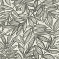 4146-27229 - Rhythmic Charcoal Leaf Wallpaper-Harmony