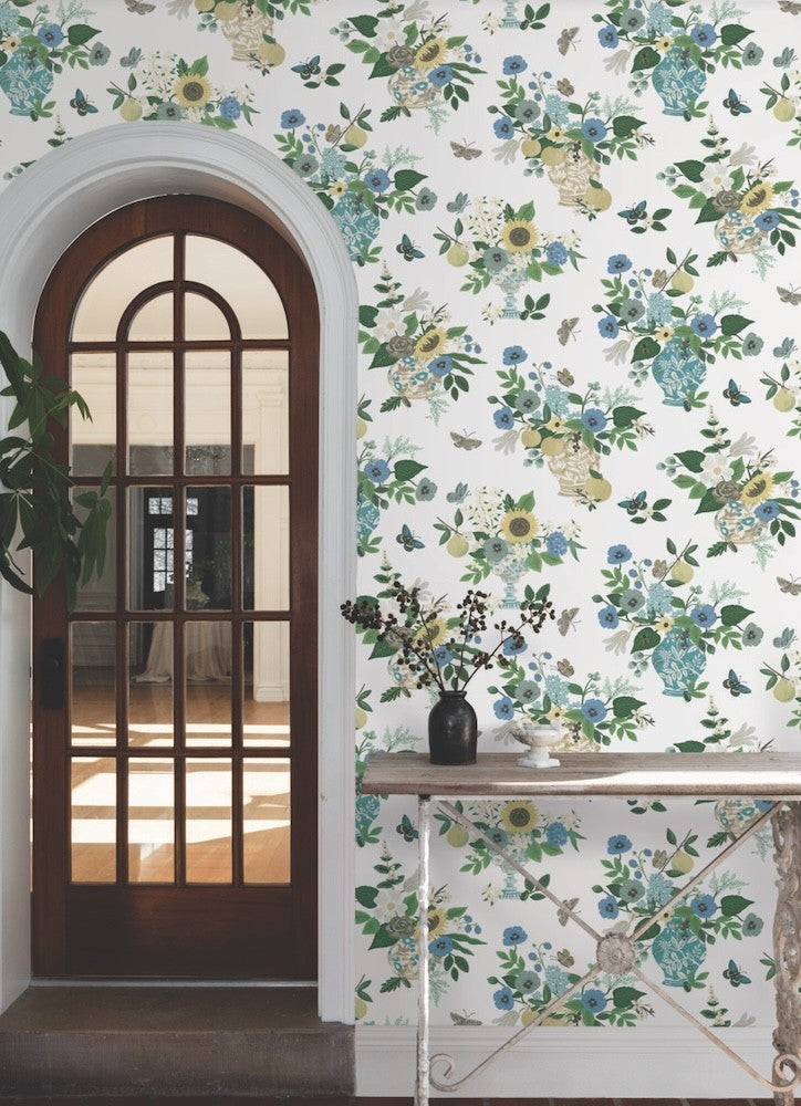 Flower Studies Blue Wallpaper - Thumbnail 3