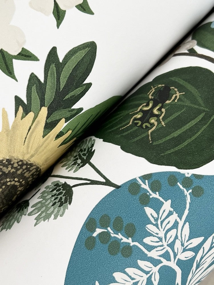 Flower Studies Blue Wallpaper - Thumbnail 2