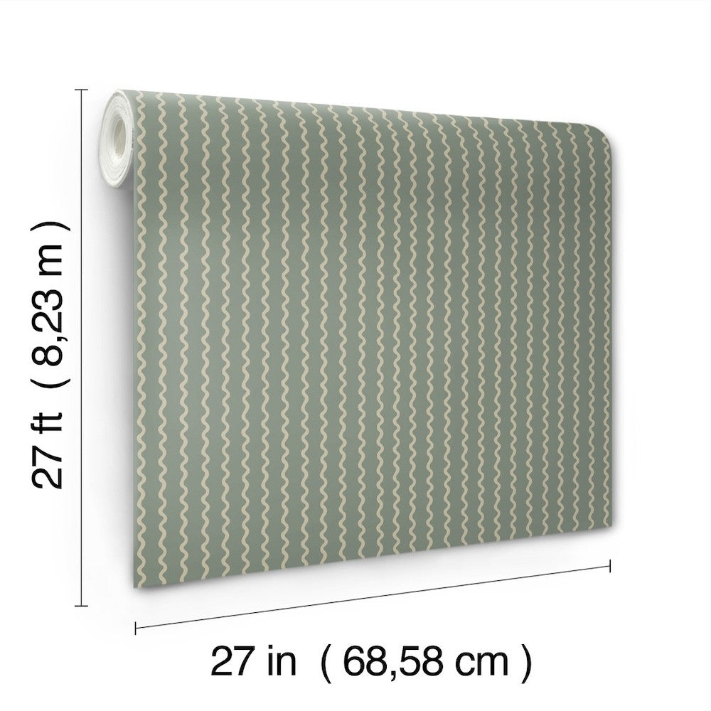 RF7553 - Rickrack Moss Wallpaper- Rifle Paper Co. 3 – Wallpaper The Home
