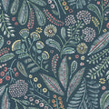 4135-27295 - Briar Teal Floral Wallpaper-Whimsy