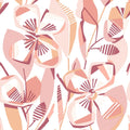 4135-27279 - Nathalie Coral Abstract Blooms Wallpaper-Whimsy