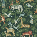 4135-27286 - Rigby Green Jungle Animals Wallpaper-Whimsy