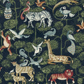 4135-27285 - Rigby Navy Jungle Animals Wallpaper-Whimsy