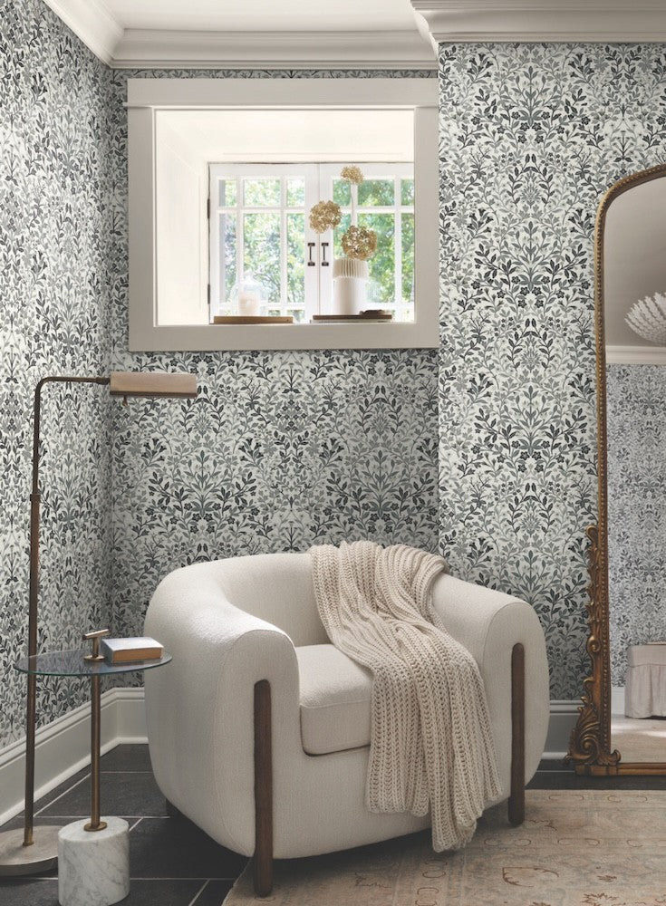 MF4724 - Garden White & Black Terrace Wallpaper- Magnolia Home 4 ...
