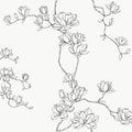 MF4731 - Magnolia Black Branches Wallpaper- Magnolia Home 4