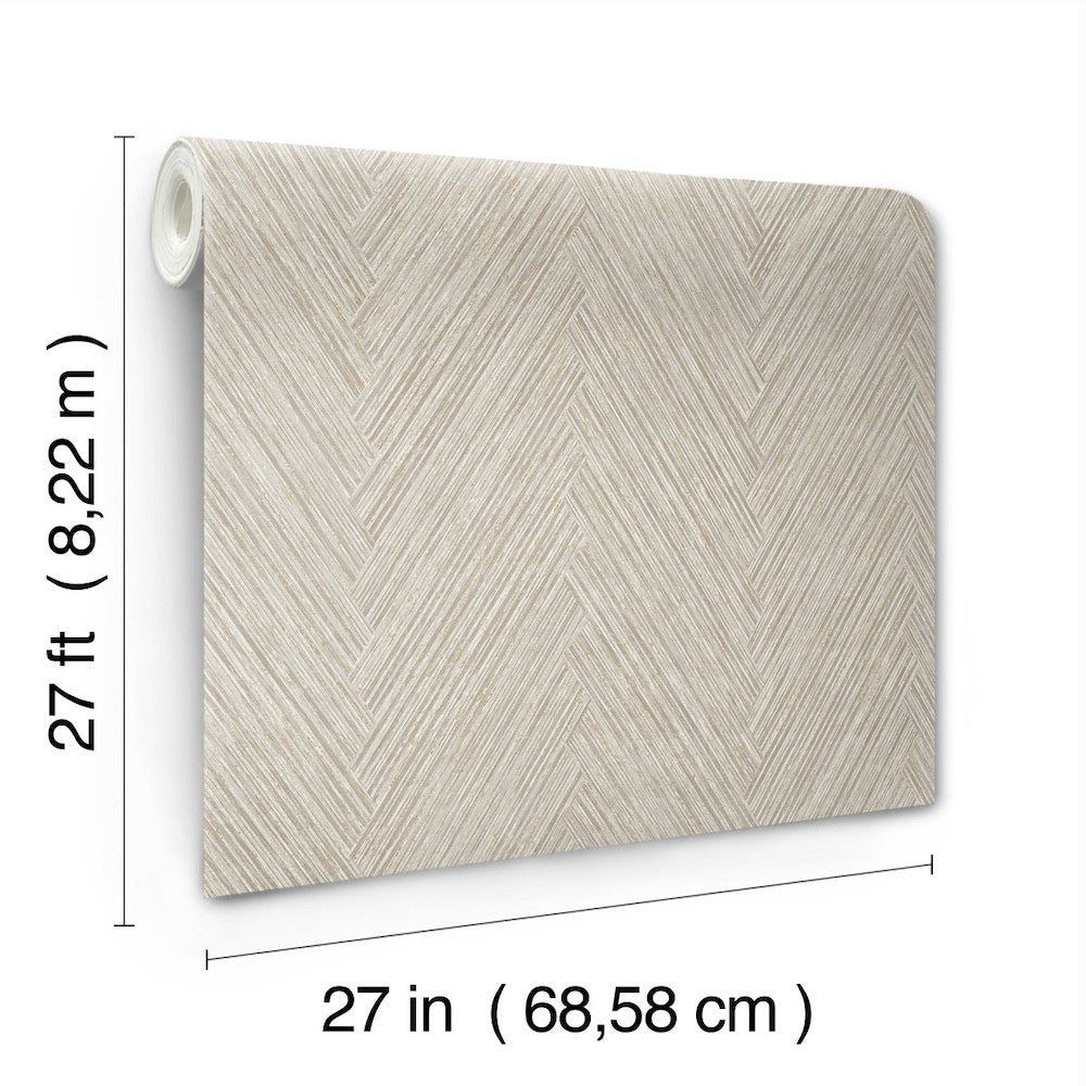 FM1056 - Thatched Chevron Linen Wallpaper-Formations by York ...