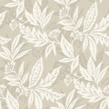 4155-27328 - Anita Beige Woodland Floral Wallpaper-Drew and Jonathan