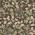 4155-72816 - Mildred Espresso Botanical Trail Wallpaper-Drew and Jonathan