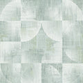 4155-27340 - Woodbine Sage Abstract Geometric Wallpaper-Drew and Jonathan