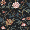 MX9656 - Courtyard Botanical Scarlet Wallpaper-Astoria by Ronald Redding