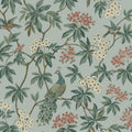 MX9663 - Peacock Estate Blue Wallpaper-Astoria by Ronald Redding