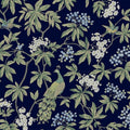 MX9661 - Peacock Estate Navy Wallpaper-Astoria by Ronald Redding