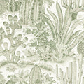 MT5631 - Lotus Land Cacti Palm Wallpaper-Montecito by York