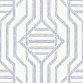 4147-27403 - Essex Dark Blue Geometric Wallpaper Wallpaper-Haberdashery by A Street