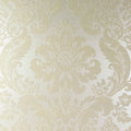 4147-87390 - Shadow Cream Flocked Damask Wallpaper-Haberdashery by A Street