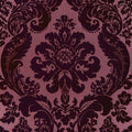 4147-87315 - Shadow Merlot Flocked Damask Wallpaper-Haberdashery by A Street