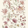 4147-27397 - Teonna Raspberry Floral Stripe Wallpaper-Haberdashery by A Street