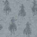4142-72637 - Stockman Silhouette Blue Wallpaper-Chesapeake