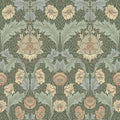 4171-82059 - Myrtle Sea Green Floral Ogee Wallpaper-Hidden Treasures Vol 2