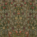 4171-HT84003 - Vine Embroidery Dark Green Wall Mural-Hidden Treasures Vol 2