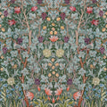 4171-HT84001 - Vine Embroidery Sea Green Wall Mural-Hidden Treasures Vol 2