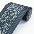 4148-14502 - Carved Floral Blue Trim Wall Border-Printworks by Chesapeake