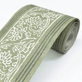 4148-14501 - Carved Floral Green Trim Wall Border-Printworks by Chesapeake
