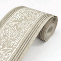 4148-14503 - Carved Floral Taupe Trim Wall Border-Printworks by Chesapeake