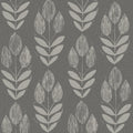 4148-27477 - Garland Charcoal Block Tulip Wallpaper-Printworks by Chesapeake