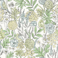 4148-27412 - Goldfinch Green Birds and Blooms Wallpaper-Printworks by Chesapeake