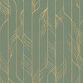 DF3306 - Elemental Thread Green and Gold Wallpaper-Decadence 2