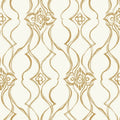 DF3372 - Pirouette White & Gold Wallpaper-Decadence 2