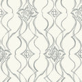 DF3373 - Pirouette White & Silver Wallpaper-Decadence 2