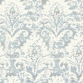 DF3335 - Velvet Crush Damask Blue & Pearl Wallpaper-Decadence 2