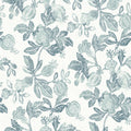 4172-27494 - Beach Rose Teal Floral Fruits Wallpaper-Sea Salt by A Street