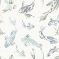 4172-27502 - Koi Seafoam Fish Wallpaper-Sea Salt by A Street