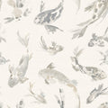 4172-27503 - Koi Stone Fish Wallpaper-Sea Salt by A Street