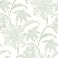 4172-27513 - Star Flower Light Green Floral Trail Wallpaper-Sea Salt by A Street