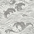 4172-27510 - Swell Charcoal Ocean Wave Wallpaper-Sea Salt by A Street