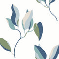 ZM2871 - Brushwork Branches Alpine & Cobalt Wallpaper-Artisan Studio