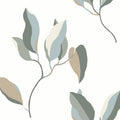 ZM2873 - Brushwork Branches Mineral and Olive Wallpaper-Artisan Studio