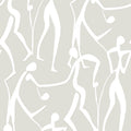 ZM2835 - Joyful Dancers Lichen Grey Wallpaper-Artisan Studio