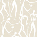 ZM2834 - Joyful Dancers Neutral Wallpaper-Artisan Studio