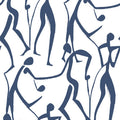 ZM2832 - Joyful Dancers Navy Wallpaper-Artisan Studio