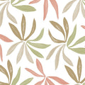 ZM2812 - Little Garden Leaf & Coral Wallpaper-Artisan Studio