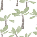 ZM2839 - Painted Oasis Leaf Green Wallpaper-Artisan Studio