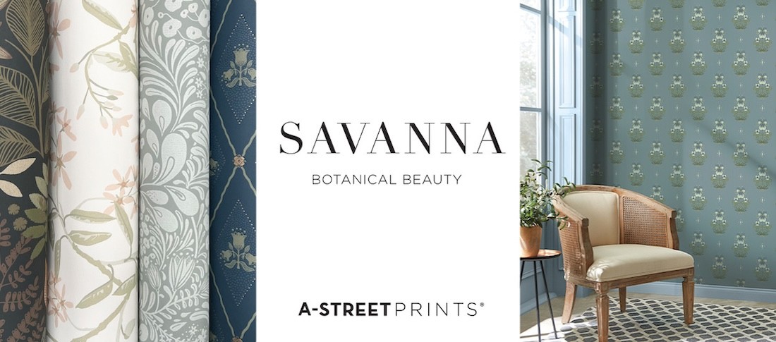 Savannah Wallcovering Collection by A Street